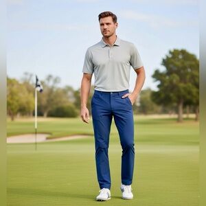 New Lululemon Men’s ABC Skinny-Fit 5 Pocket Pant Sz.35Warpstreme- True Navy